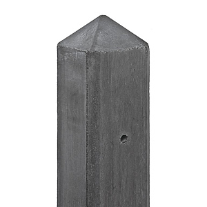 Berton©-paal Geul antraciet, diamantkop 10 x 10 x 280 cm tussenmodel