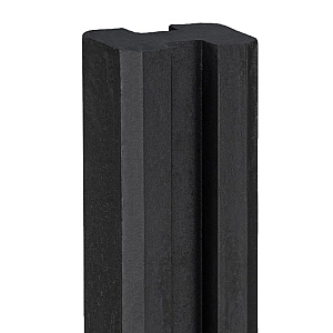 Berton©-sleufpaal Dinkel antraciet gecoat 11,5 x 11,5 x 277 cm hoekmodel