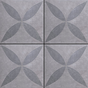 GeoCeramica® 60x60x4 Ambi. Antra Flower