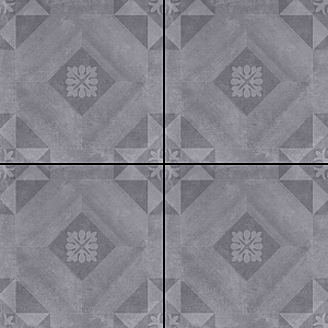 GeoCeramica® 60x60x4 Symbol Block Black