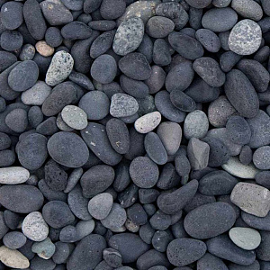 Beach pebbles zwart 5-8mm Bigbag 1m3 | 1800KG