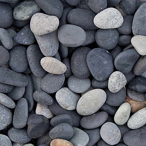 Beach pebbles zwart 8-16mm Minibag 0,5m3 | 900KG