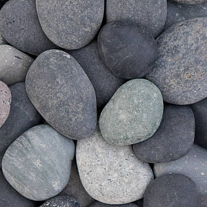 Beach pebbles zwart 16-25mm Midibag 0,7m3 | 1250KG