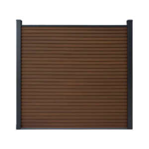 Composiet Schutting Rhombus Walnoot 180x180cm