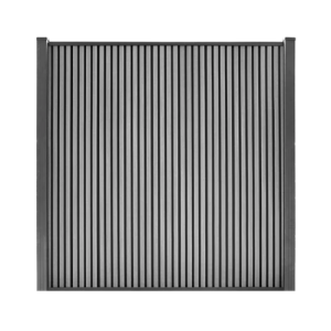 Composiet Schutting Rhombus Verticaal Grijs 185x180cm
