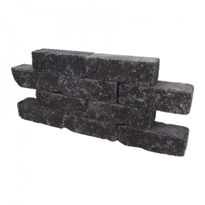 Catrock Getrommeld 31x11,5x10 cm Nero