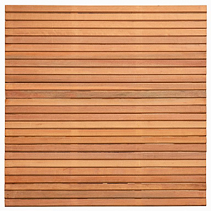 Tuinscherm hardhout Bangkirai kunstmatig gedroogd (Rhombusprofiel) Wichmond 180 x 180 cm