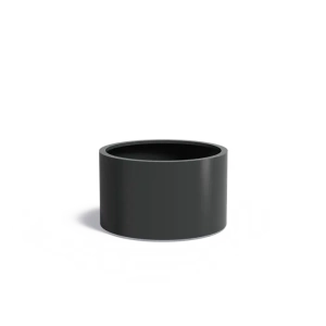 Plantenbak rond zwart aluminium 100x60 cm