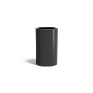 Plantenbak rond zwart aluminium 60x100 cm