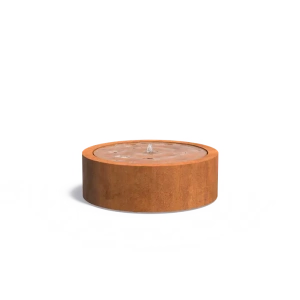 Watertafel rond Cortenstaal 120x40cm