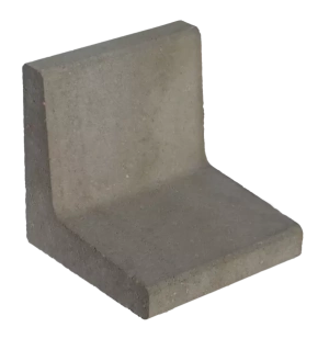 L-element 40x40x40 Grijs