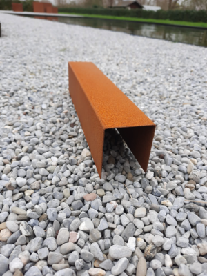 Randbescherming Cortenstaal Top 200x6x5,5 t.b.v. opsluitband