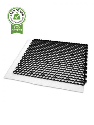 EuroGravel PLUS splitplaat zwart + anti-worteldoek