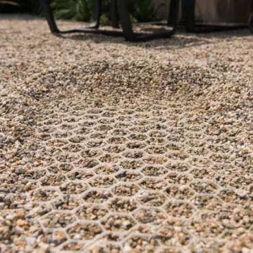 ECCOgravel Grindrooster met onkruiddoek Grijs 160x120x3cm