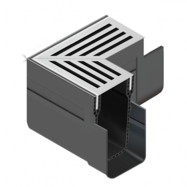 ACO Slim-Line Aluminium Hoekelement 90 graden
