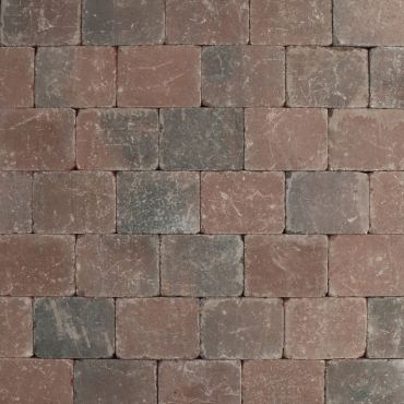 Metro Trommelsteen 15x20x6 rood genuanceerd