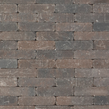 Metro Waalformaat 20x5x7 bruin/zwart genuanceerd