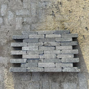 Metro Waalformaat 20x5x7 grijs/zwart genuanceerd