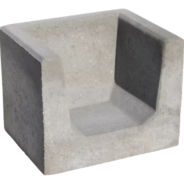 Hoek U-element 40x50x40 Grijs