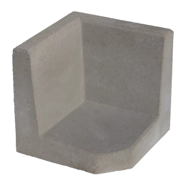 Hoek L-element 40x40x40 Grijs