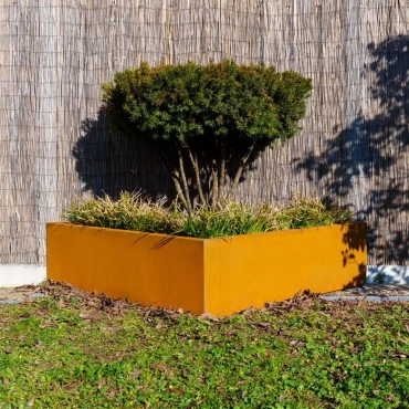 Triangle Plantenbakken Cortenstaal 1000 x 1000 x 400 mm Cortenstaal