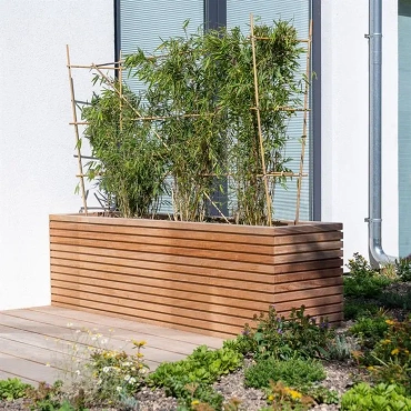 MALAGA RHOMBUS Plantenbakken Hardhout 2000 x 500 x 608 mm