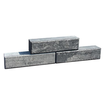 Decor Block 40x10x10cm grijs/zwart