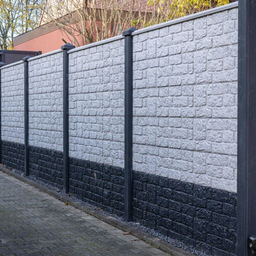 Berton©-motiefplaat wit/grijs H36 x D4,8 x L184 cm romeinsmotief