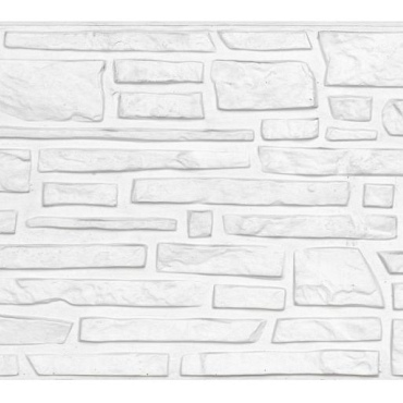 Berton©-motiefplaat wit/grijs H36 x D4,8 x L184 cm Rustico