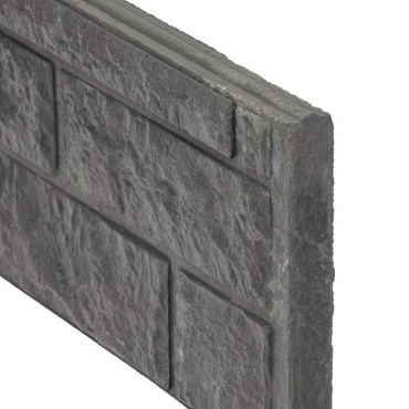 Berton©-motief-vulplaat antraciet H20 x D4,8 x L184 cm rotsmotief