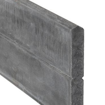 Berton©-motiefplaat smal antraciet H26 x D4,8 x L184 cm blokhutprofiel