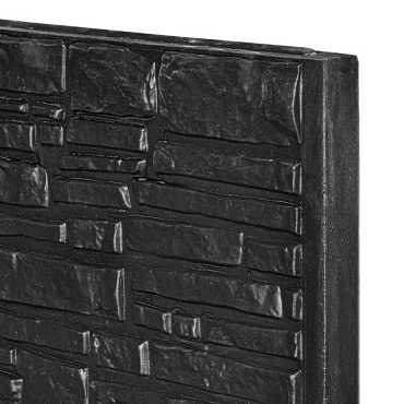 Berton©-motiefplaat antraciet gecoat H36 x D4,8 x L184 cm Rustico