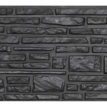 Berton©-motiefplaat antraciet gecoat H36 x D4,8 x L184 cm Rustico