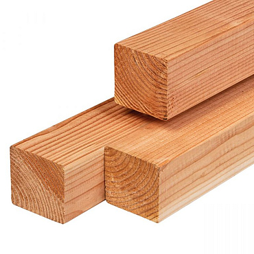 Douglas paal gedroogd, geschaafd 4rh 11,0 x 11,0 x 250 cm
