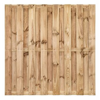 Tuinscherm grenen groen geïmpregneerd, 15-planks Lelystad 180 x 180 cm