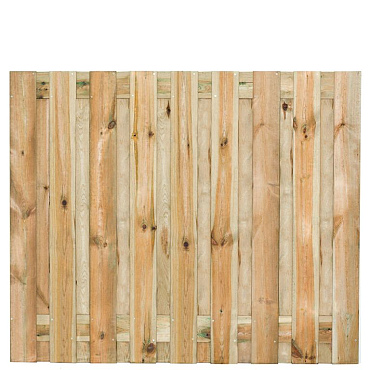 Tuinscherm grenen groen geïmpregneerd, 19-planks (17 + 2) Vasse 150 x 180 cm