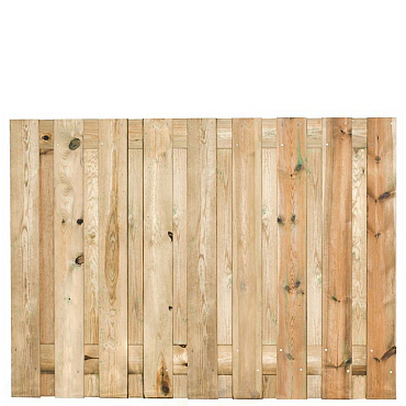 Tuinscherm grenen groen geïmpregneerd, 19-planks (17 + 2) Vasse 130 x 180 cm