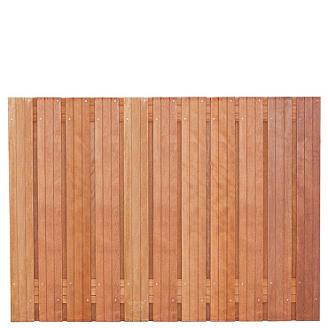 Tuinscherm hardhout kunstmatig gedroogd, 23-planks (21 + 2) Hoorn 180 x 130 cm