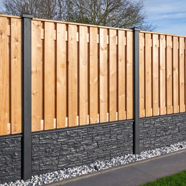 Tuinscherm Red Class Wood, 21-planks (19 + 2) Casablanca 150 x 180 cm