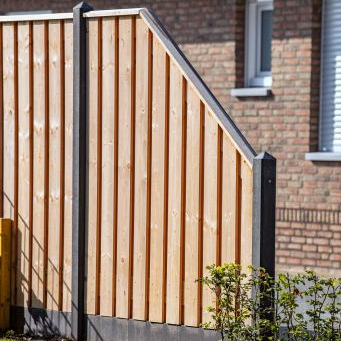 Tuinscherm Red Class Wood, 21-planks (19 + 2) Casablanca 180/90 x 180 cm verloop