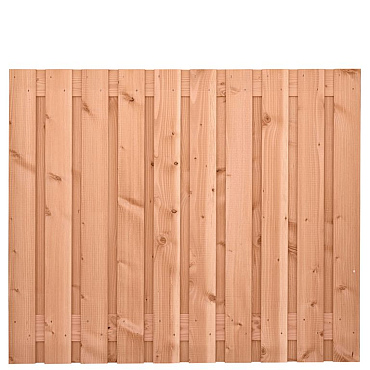 Tuinscherm Douglas, geschaafd, 21-planks (19 + 2) Zwarte Woud 150 x 180 cm