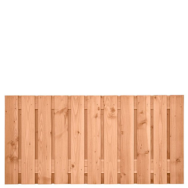 Tuinscherm Douglas, geschaafd, 23-planks (21 + 2) Harz 90 x 180 cm