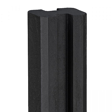 Berton©-E-sleufpaal Vecht antraciet gecoat 10 x 10 x 180 cm eindmodel