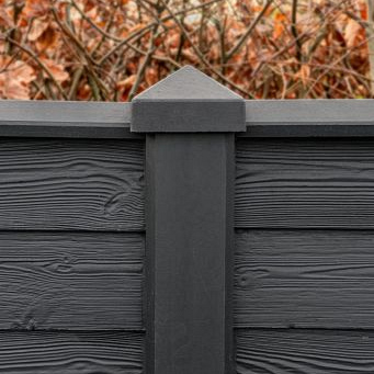 Berton© afdekkap antraciet gecoat, diamantkop 180 cm