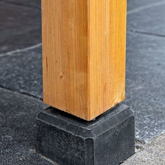 Berton© poer antraciet M16-bus 15 x 15 x 60 cm