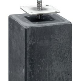Berton© poer antraciet M16-bus 15 x 15 x 60 cm kleine velling