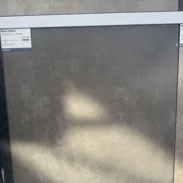 Kera Twice 60x60x4,8 cm Cerabeton Cendre