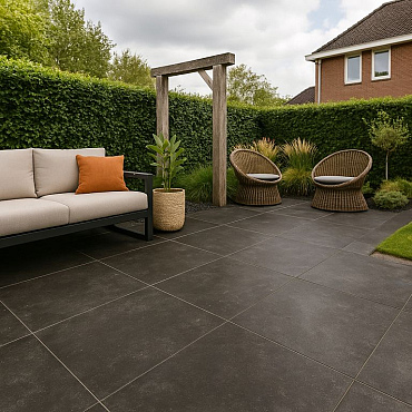 Kera Twice 60x60x4,8 cm Ardesia Black