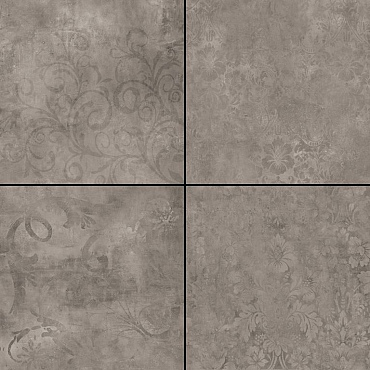 Kera Twice 60x60x4,8 cm Fiammato Gris Decor