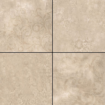Kera Twice 60x60x4,8 cm Fiammato Taupe Decor